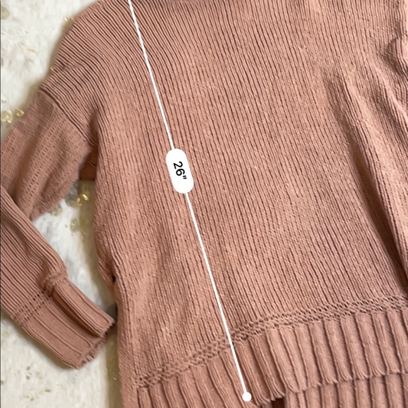 Aerie tan brown chenille turtleneck sweater - Picture 4 of 4